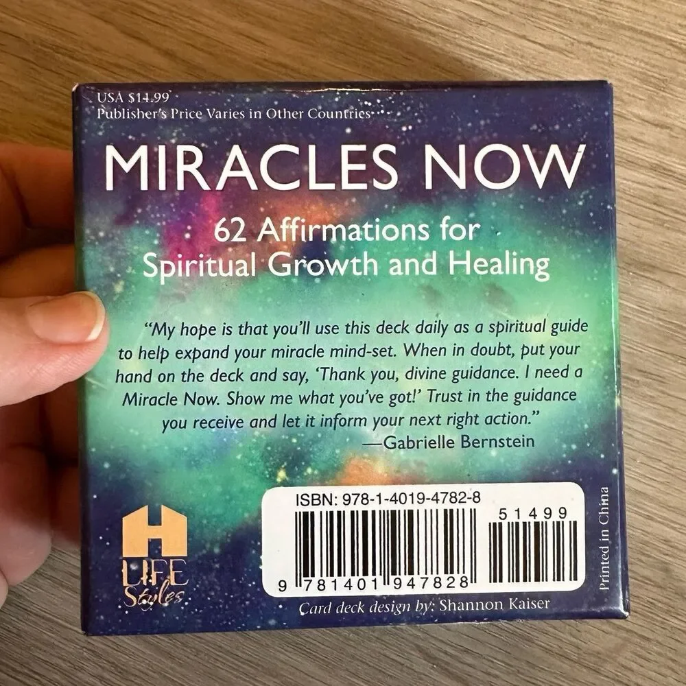 Miracles Now Affirmations Card Deck by Gabrielle Bernstein